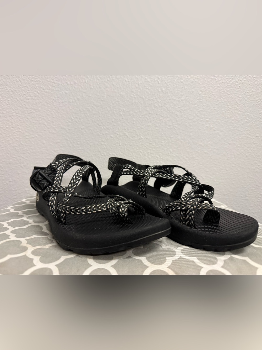 Chaco Women's Black Braided Strap Sandals